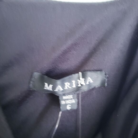 Marina Black Bead and Fringe Gatsby Mini Dress - Picture 7 of 12